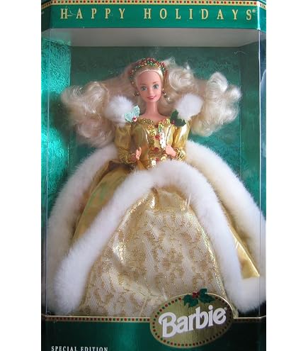 Barbie Happy Holidays Special Edition Barbie Doll (1998) : Amazon
